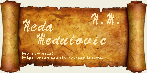 Neda Medulović vizit kartica